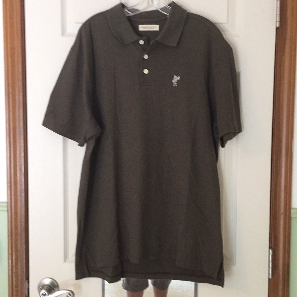 Ashworth Organics olive green polo shirt